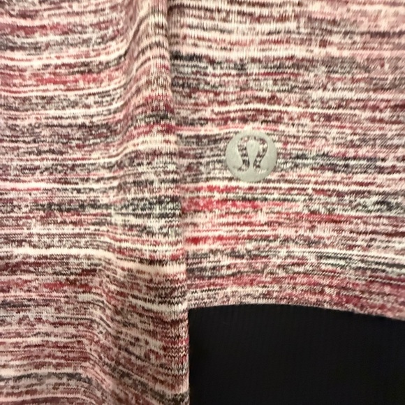 **Lululemon Think Fast Pullover – Size 4 – Heathered Black Herringbone** - Picture 3 of 4